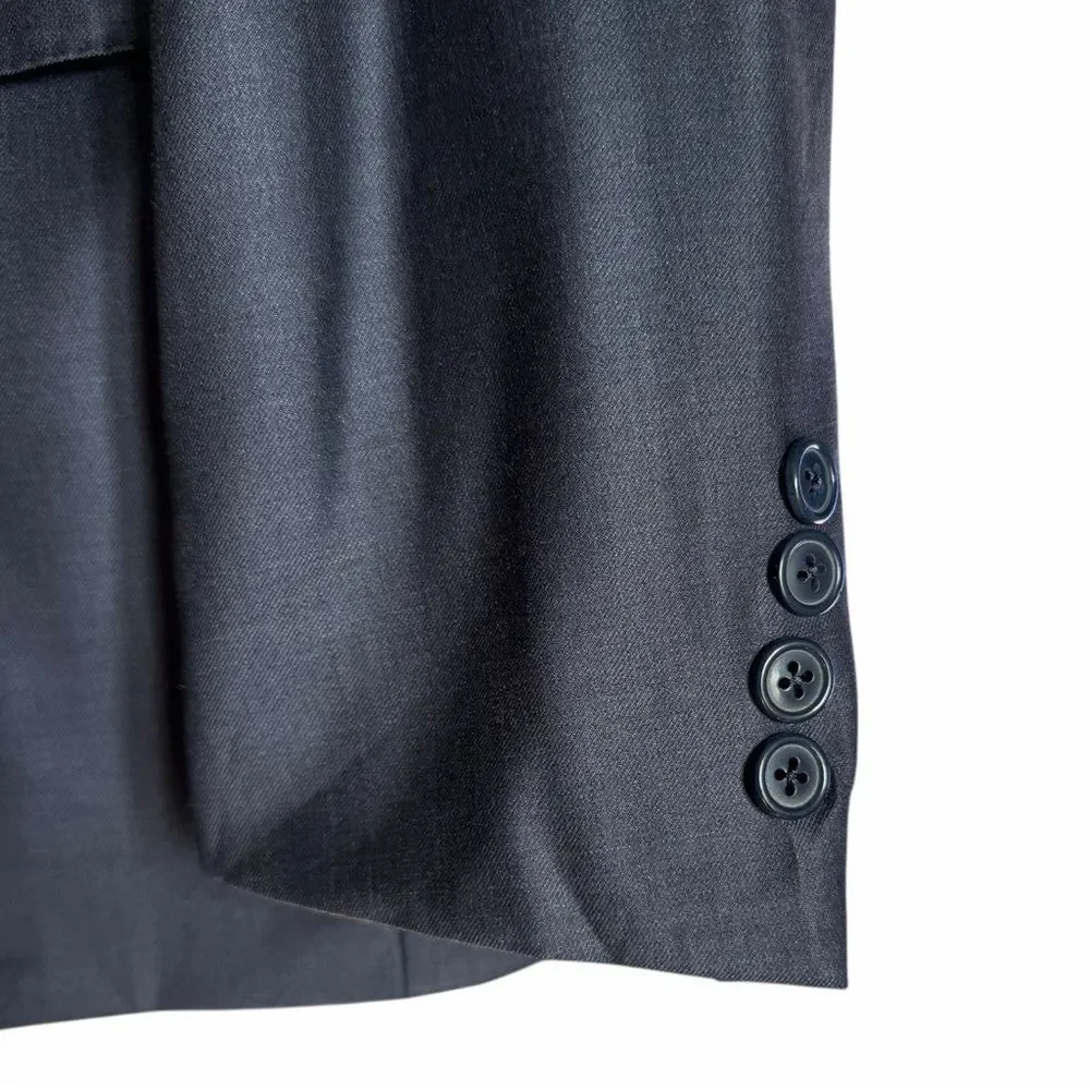 Ermenegildo Zegna Trofeo Torino Blue Wool Blazer Men’s 50R Luxury Sport Coat